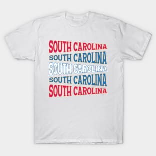 TEXT ART USA SOUTH CAROLINA T-Shirt